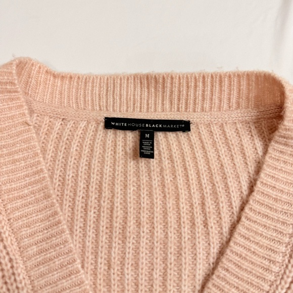 White House Black Market Light Pink Knit Cardigan - Picture 3 of 7
